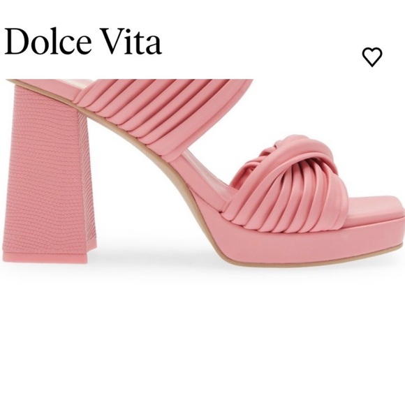 Dolce Vita Altin Platform Slide Sandal Pink Stella New No Box - Picture 5 of 8